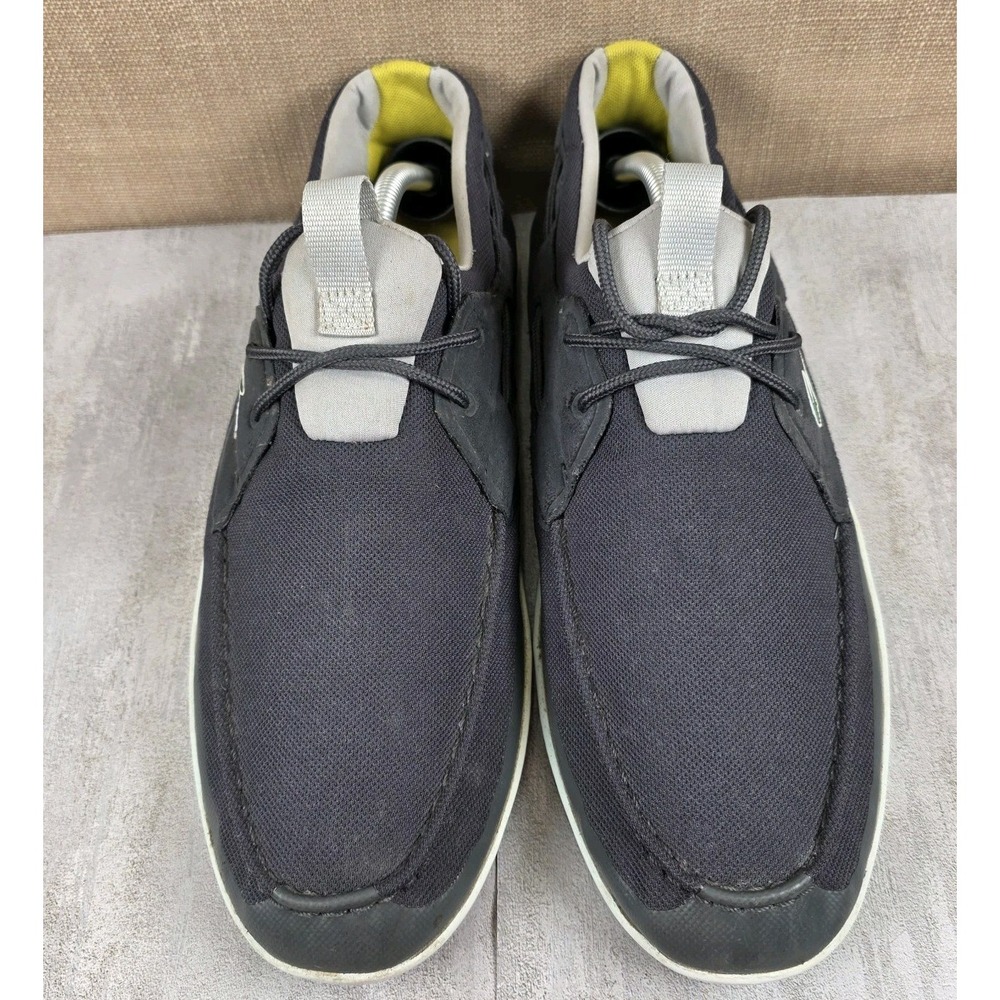Lacoste L.AndSailing Navy Blue Nautical Ocean Beach Boat‎ Shoes Men's Size 11.5